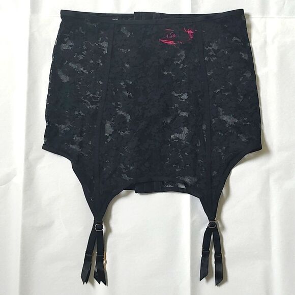 New With Tag‎ La Senza Size XS High Waist Black Garter Skirt - Picture 5 of 14